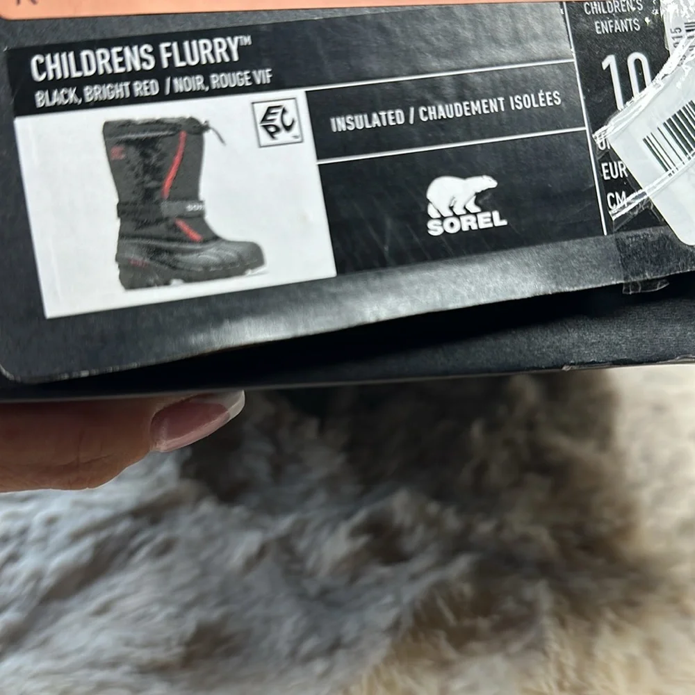 SOREL | YOUTH FLURRY™ SNOW BOOT, Size 10 NWT